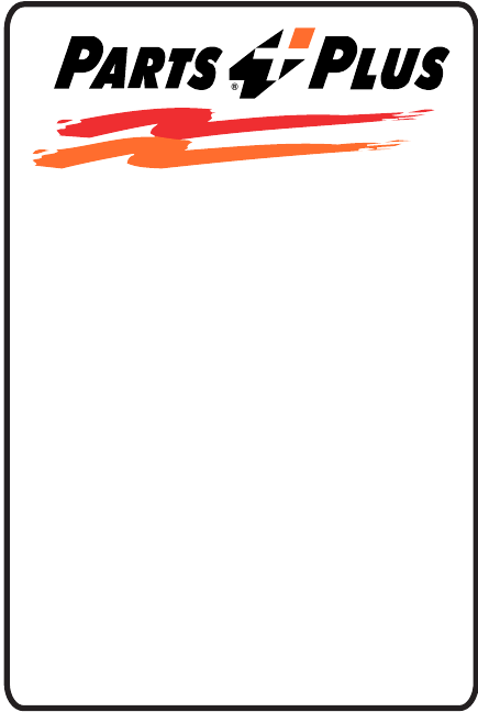 Parts Plus generic service reminder sticker